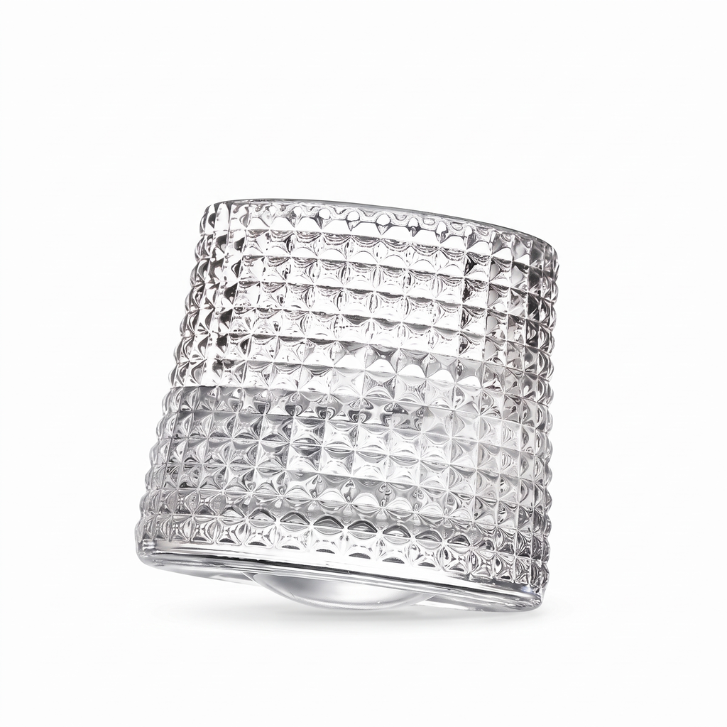 Rotating Crystal Whiskey Tumbler