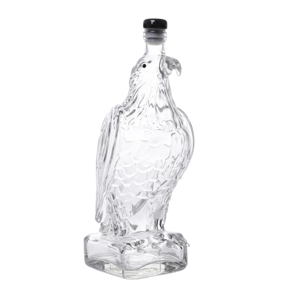 Eagle Sculpted Glass Whiskey Decanter