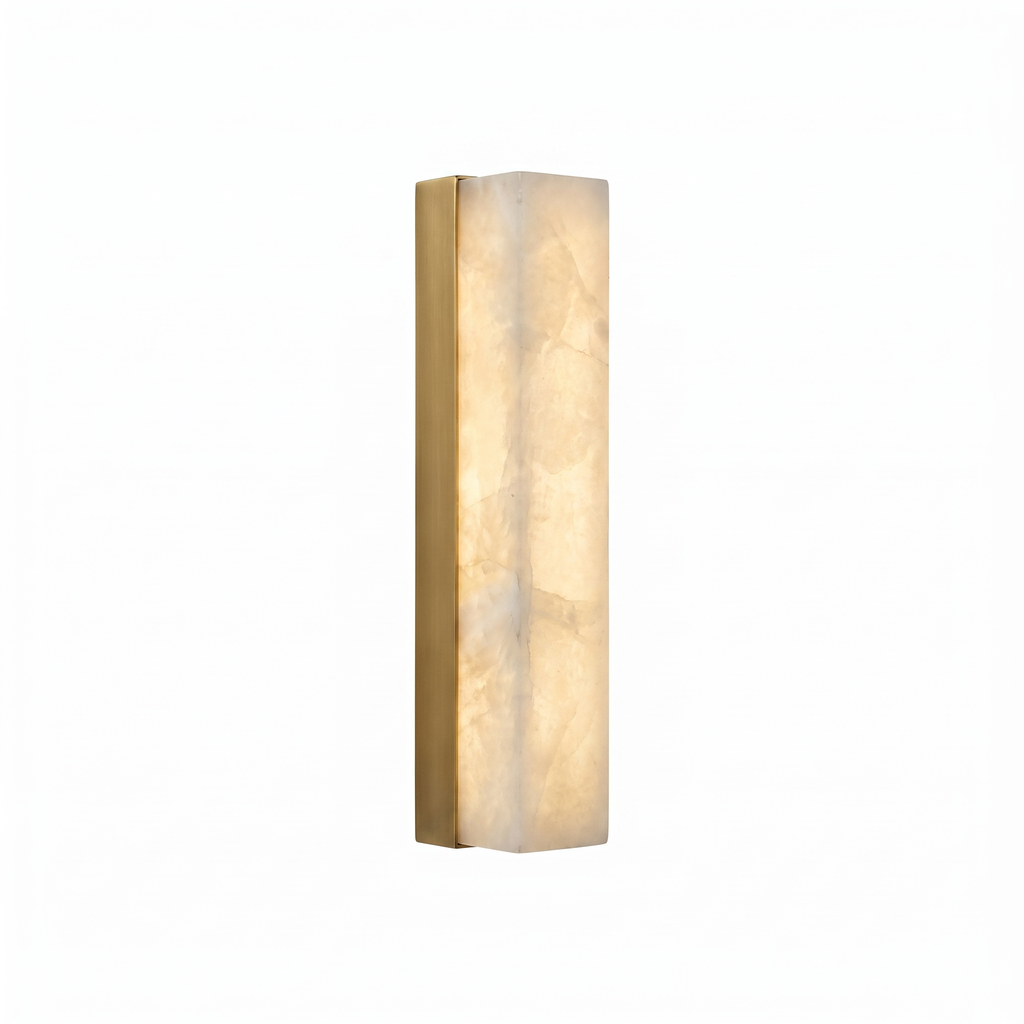 Slim Alabaster Panel LED Wall Lamp