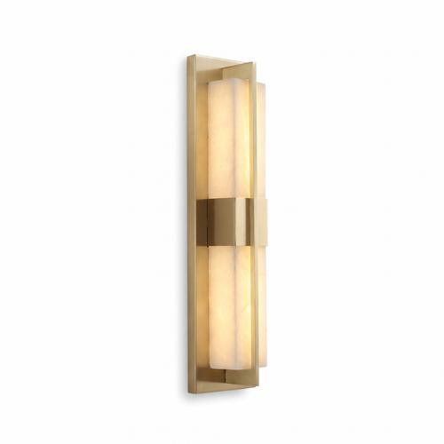 Banded Alabaster Panel LED Wall Lamp