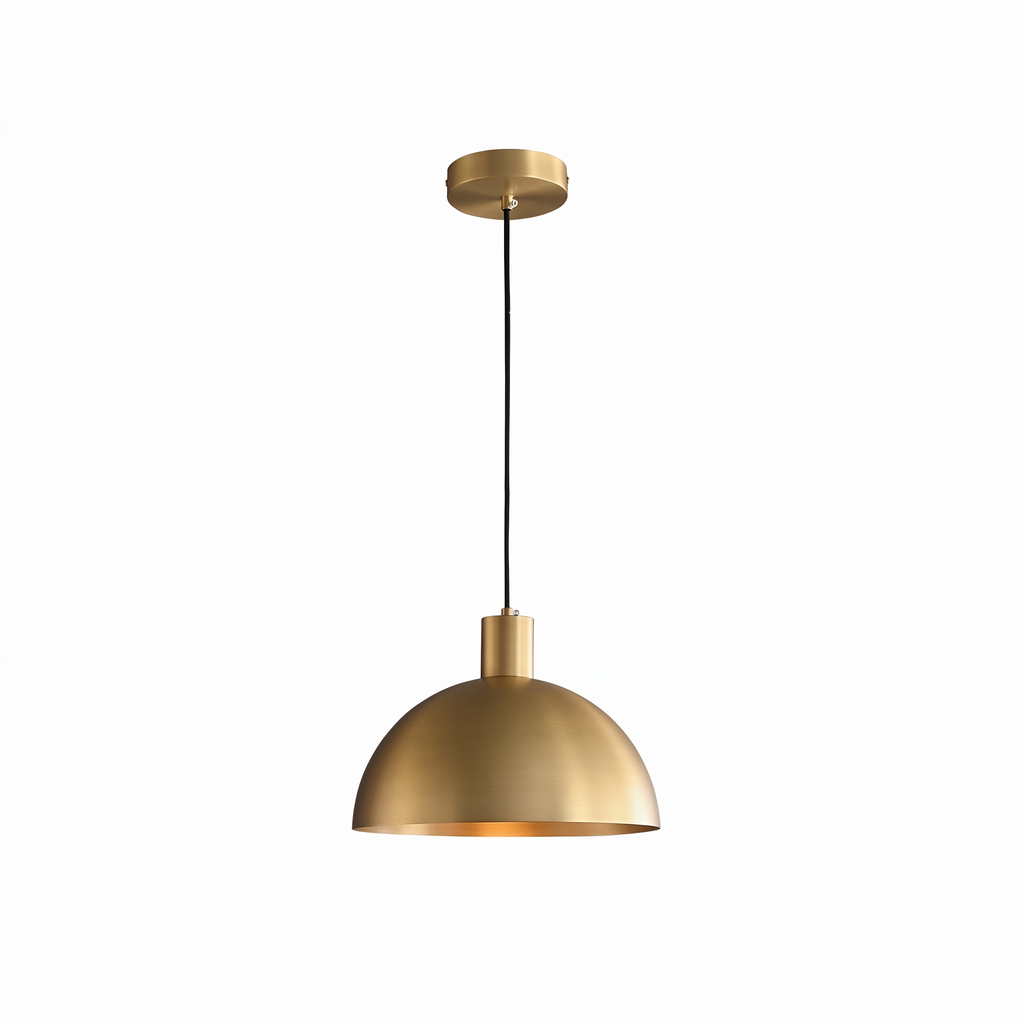 Brass Dome Pendant Light