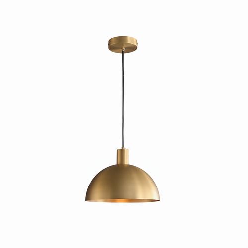 Brass Dome Pendant Light