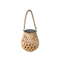 Solar Woven-Look Garden Lantern