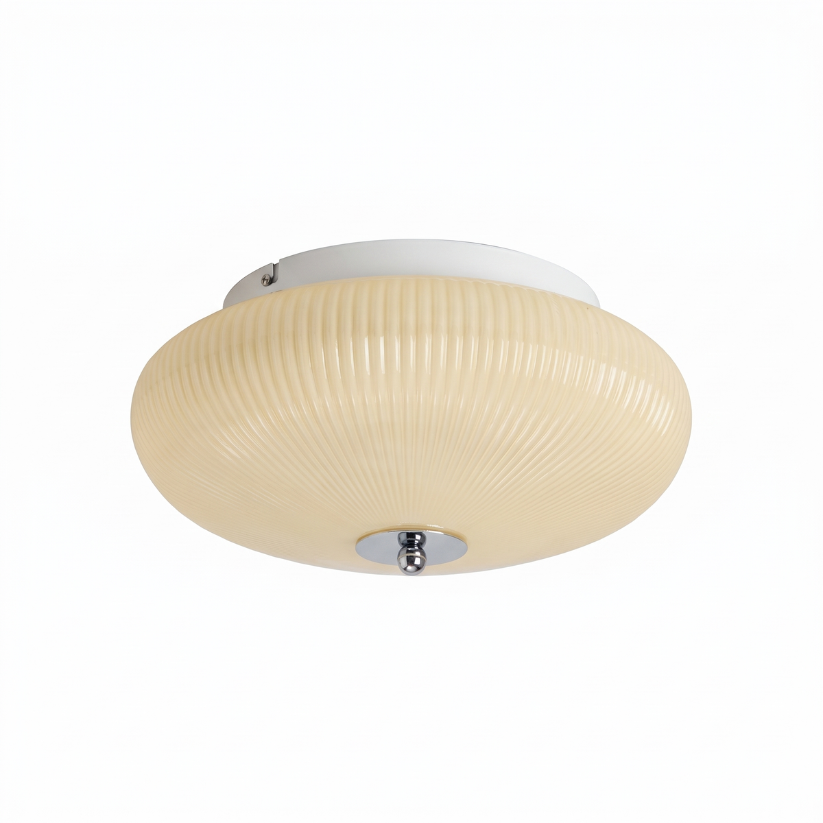 Ribbed Dome LED Flush Ceiling Light