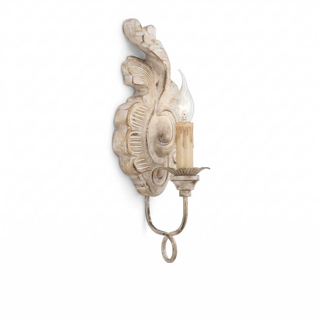French Vintage Candle Wall Sconce