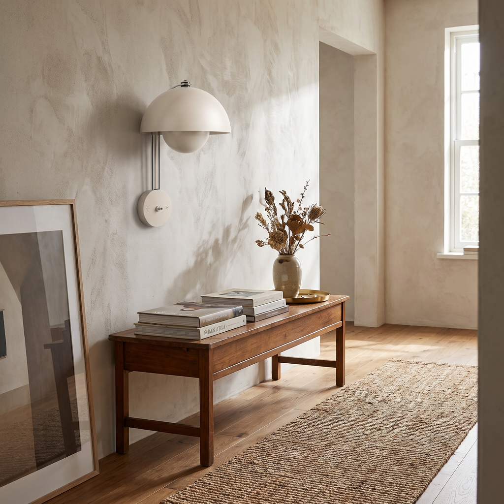 Double-Dome Mid-Century Wall Sconce – room view