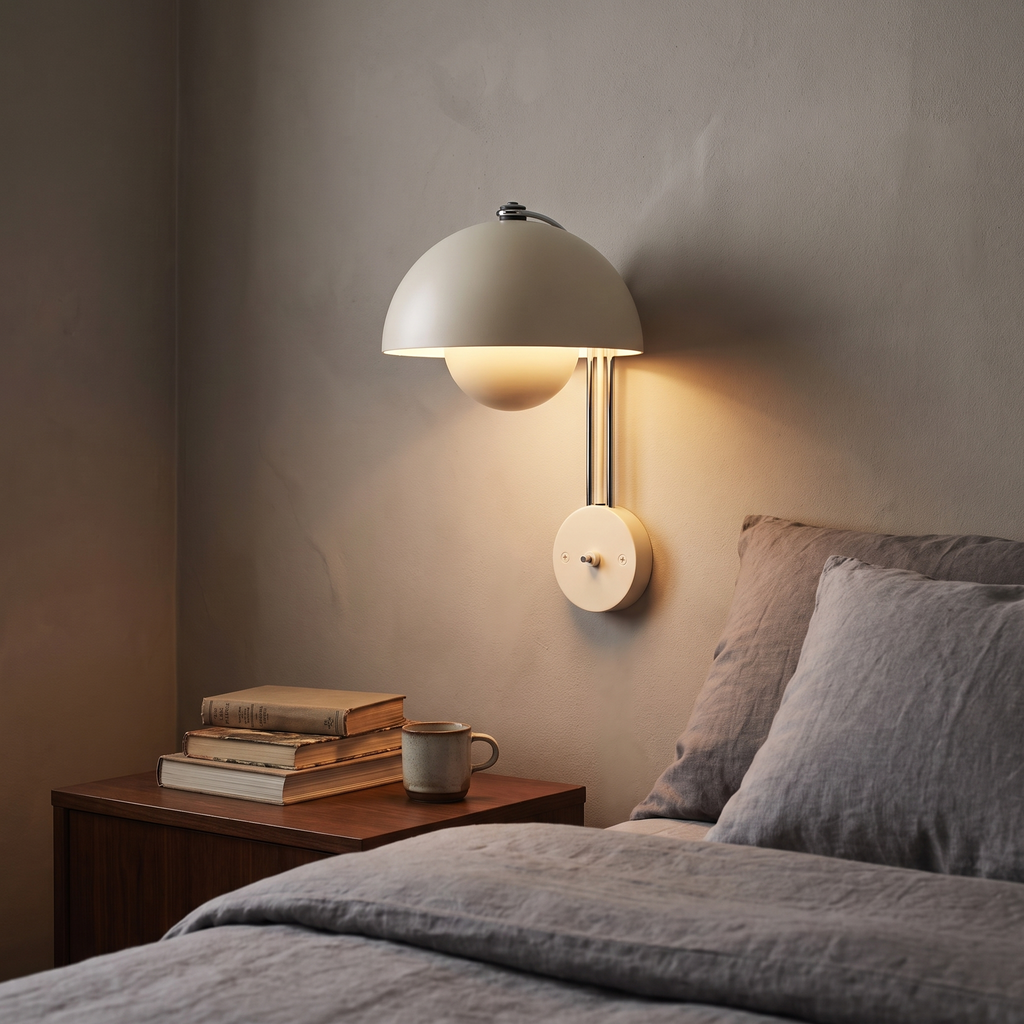 Double-Dome Mid-Century Wall Sconce – evening glow