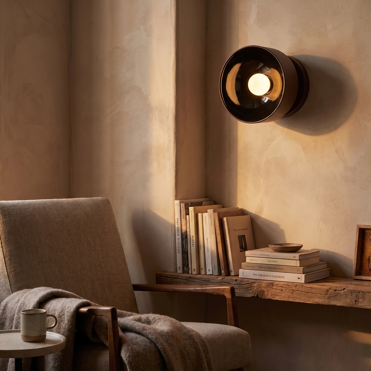 Reflective Glow Aluminum & Glass Wall Sconce – evening glow