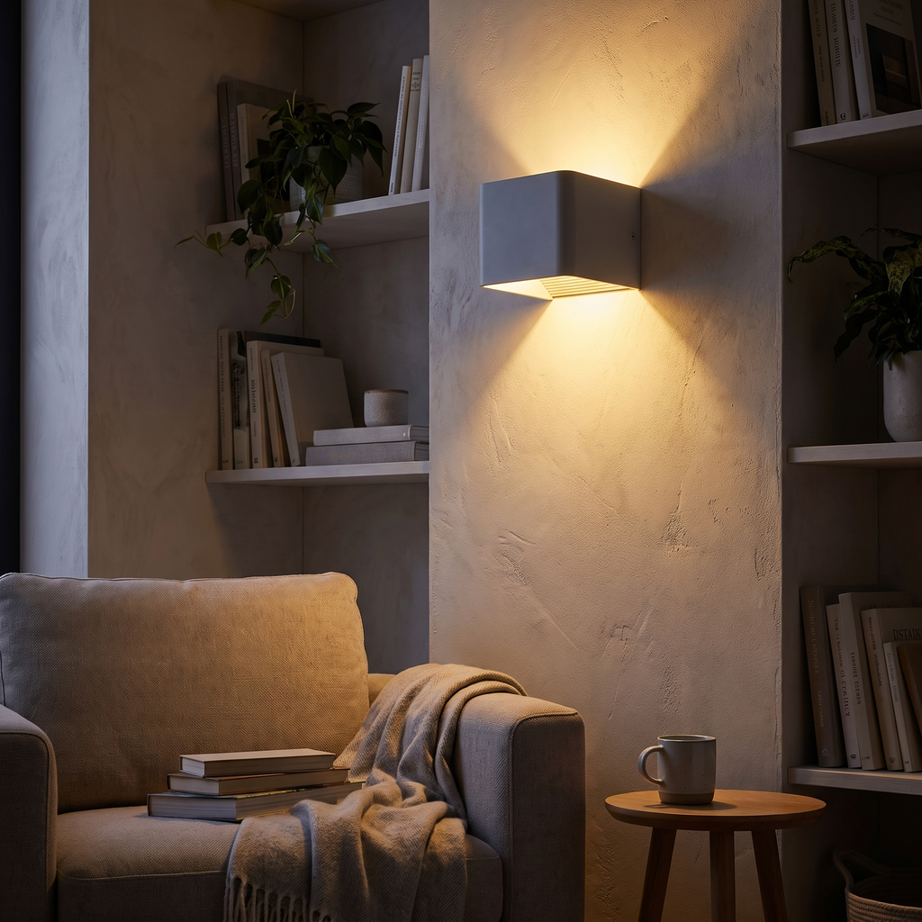 Color-Changing Up/Down LED Wall Light with Remote – evening glow