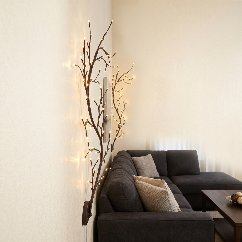 Tree Branch LED Vine Wall Light – side profile