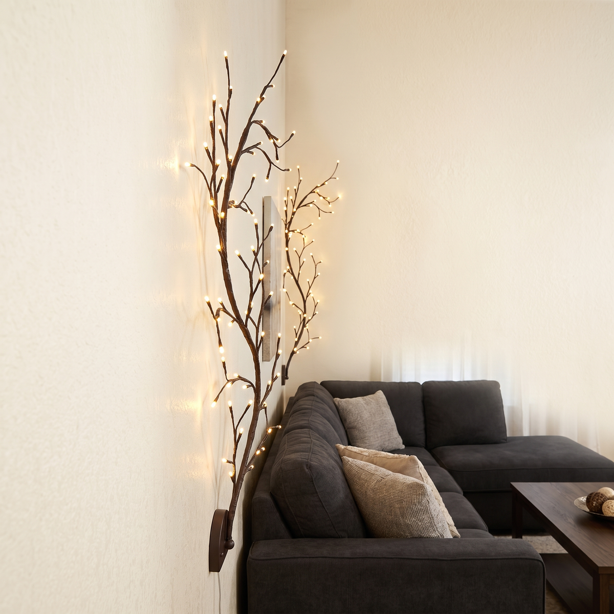 Tree Branch LED Vine Wall Light – side profile