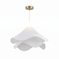 Pleated Petal Fabric Pendant Light