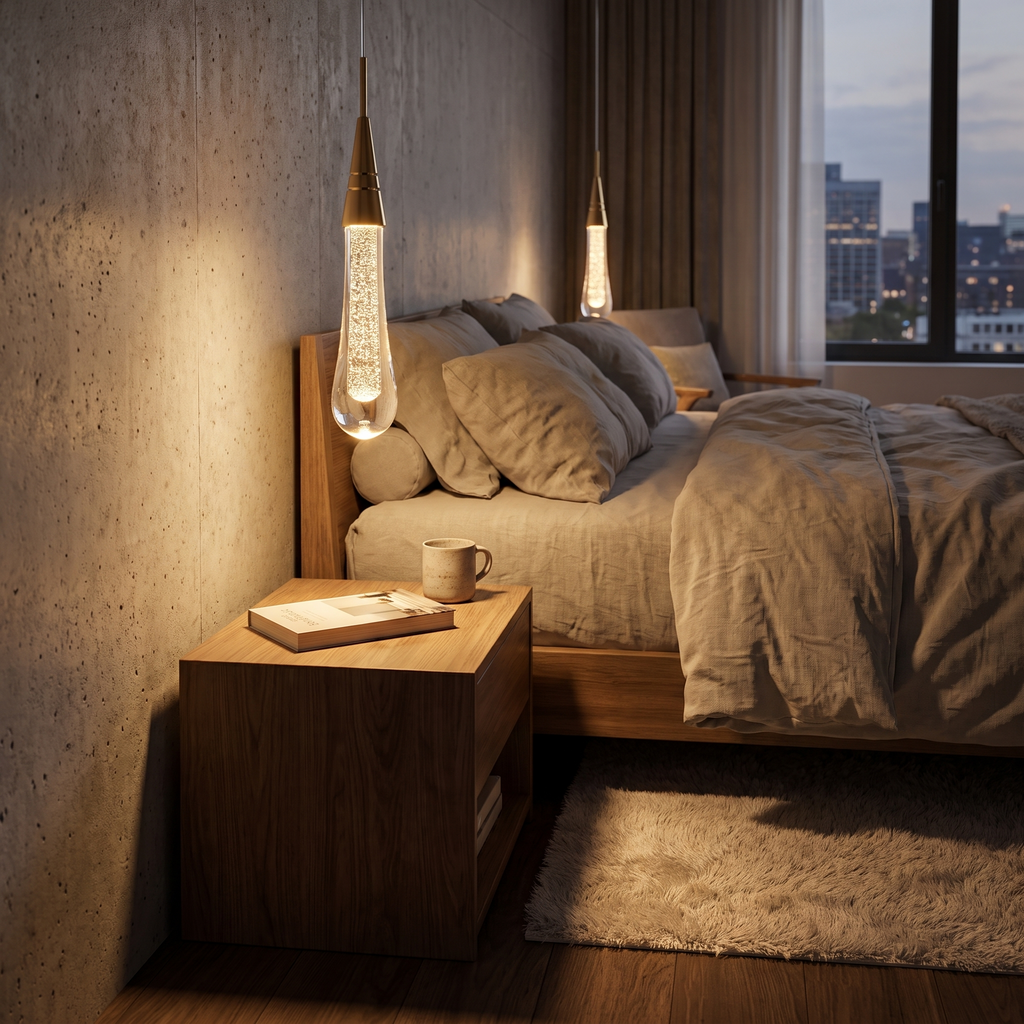 Crystal Teardrop LED Pendant Light - lifestyle 4