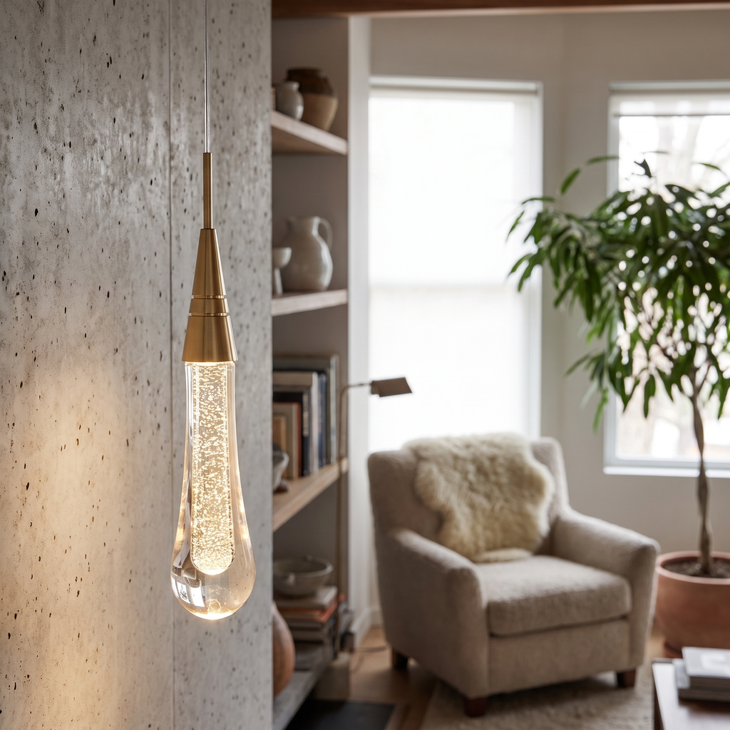 Crystal Teardrop LED Pendant Light - lifestyle 3