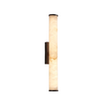 Alabaster-Effect Column Wall Sconce