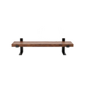 Timber Wall Shelf with Iron Lip Brackets