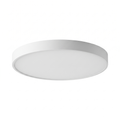 Round flush LED ceiling light on white background