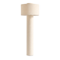 Tall Cream Linen Shade Floor Lamp