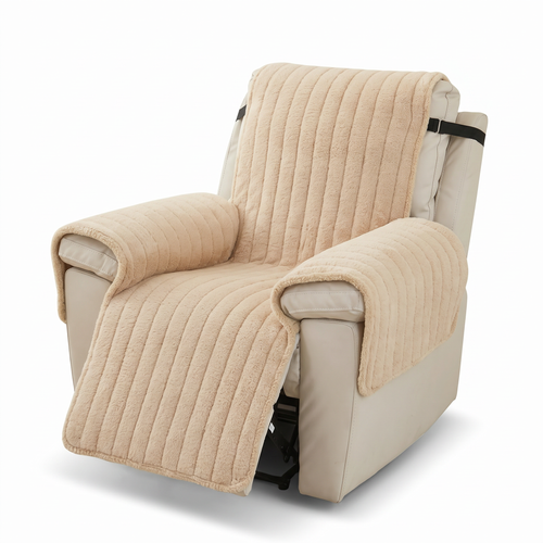 Channel Plush Recliner Cover