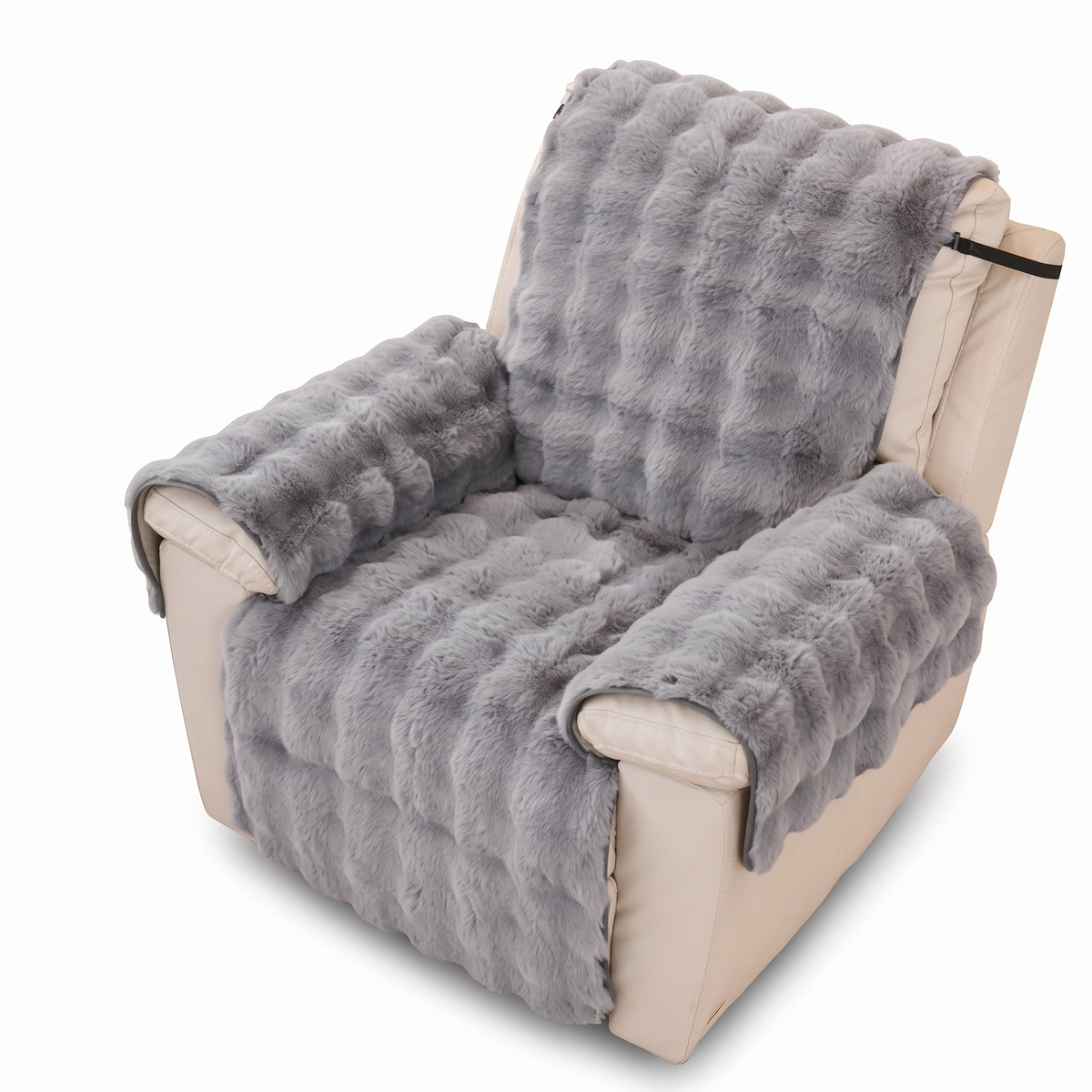 Faux Fur Bubble Recliner Cover
