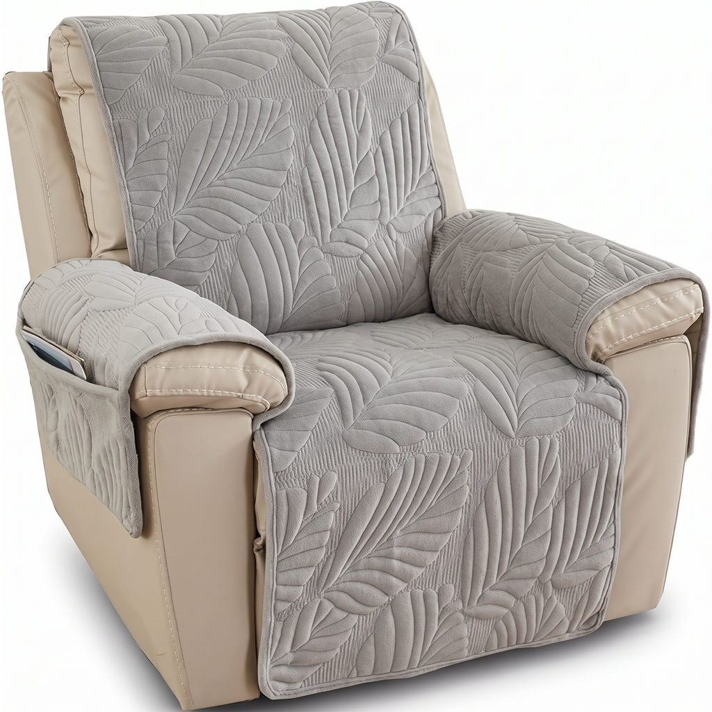 Leaf Quilted Anti-Slip Recliner Cover