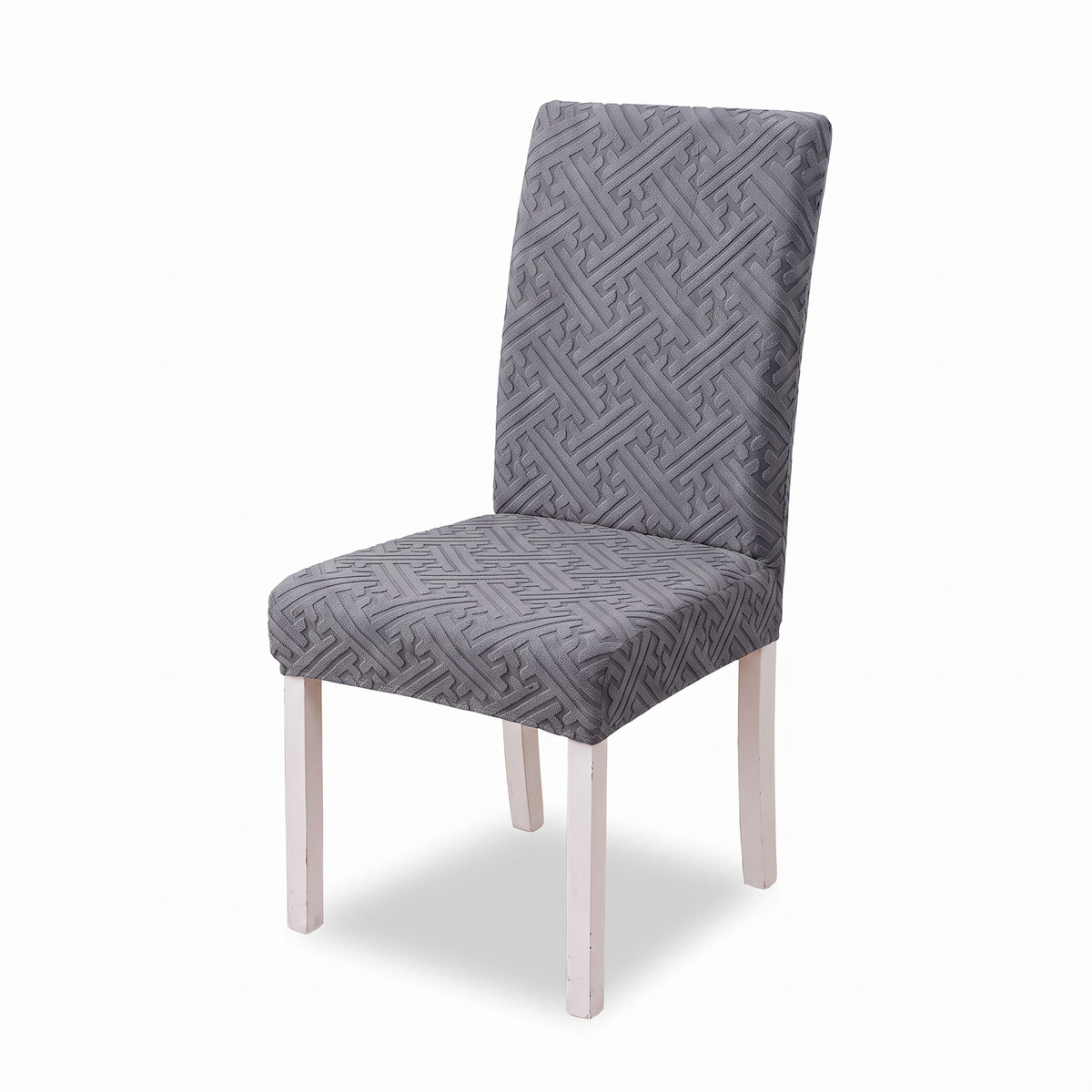 Lattice Jacquard Stretch Dining Chair Cover