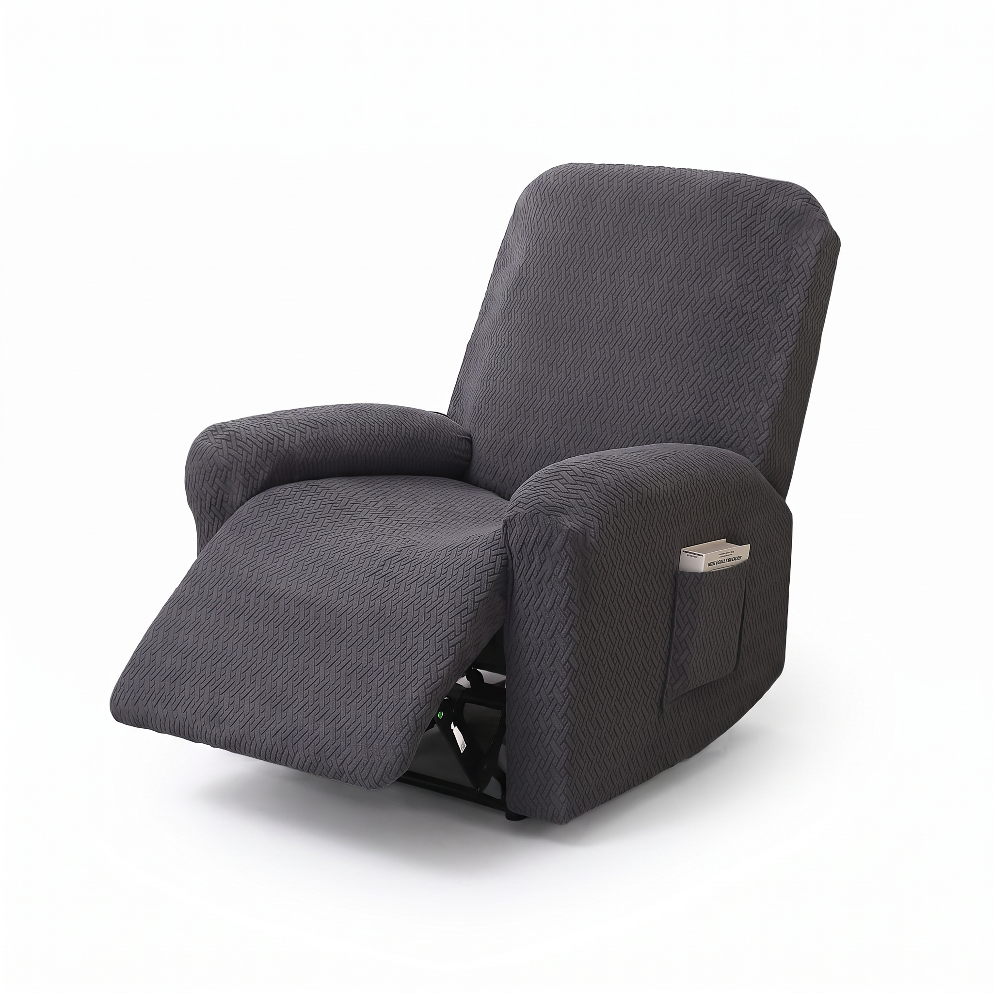 Fitted Stretch Recliner Slipcover with Pocket — photo 1