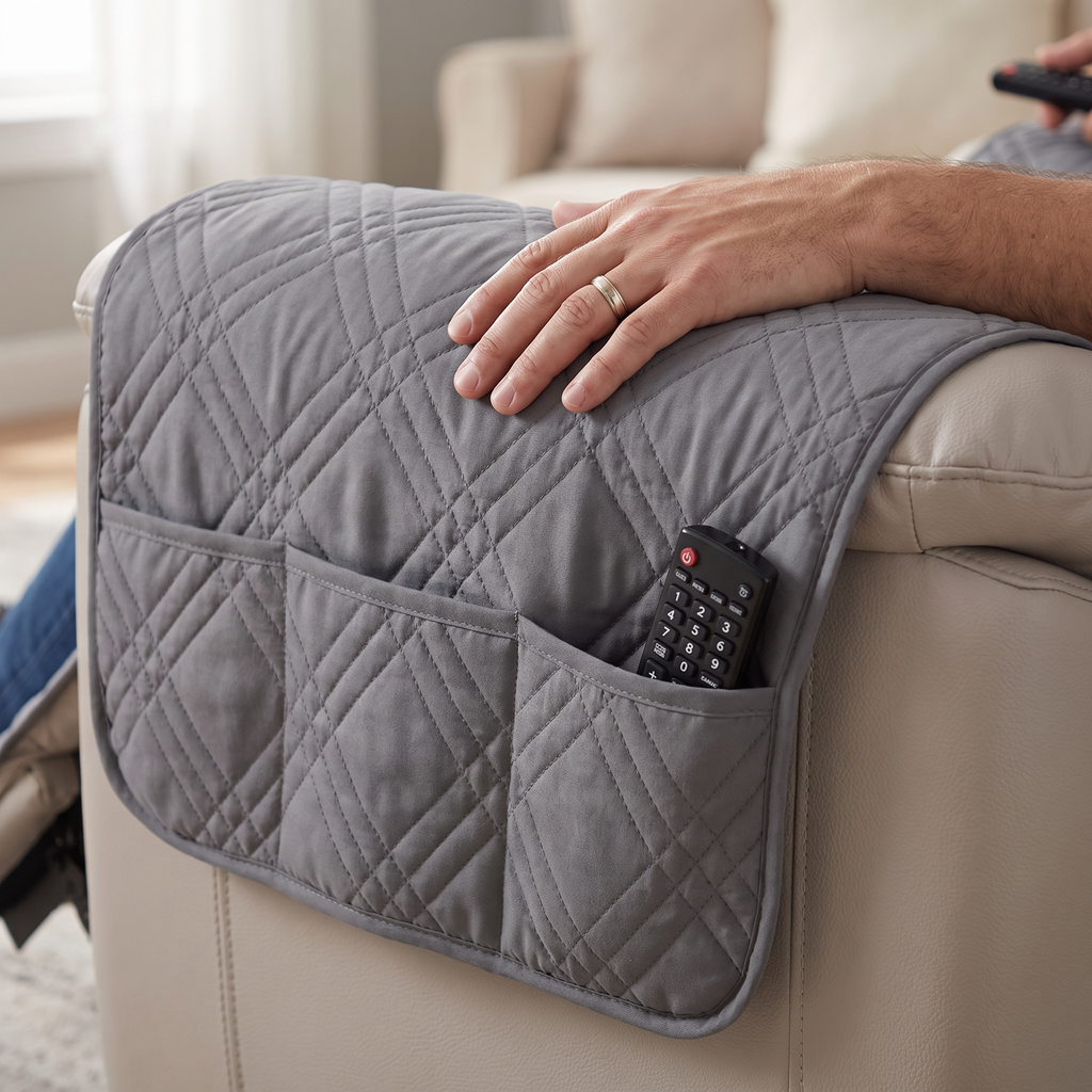 Waterproof Quilted Recliner Slipcover fabric detail