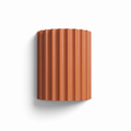 Fluted Resin Half-Cylinder Wall Lamp