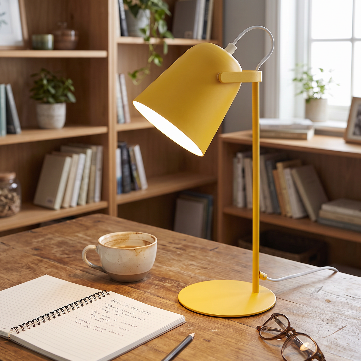 Bell Shade Metal LED Desk Lamp - styled