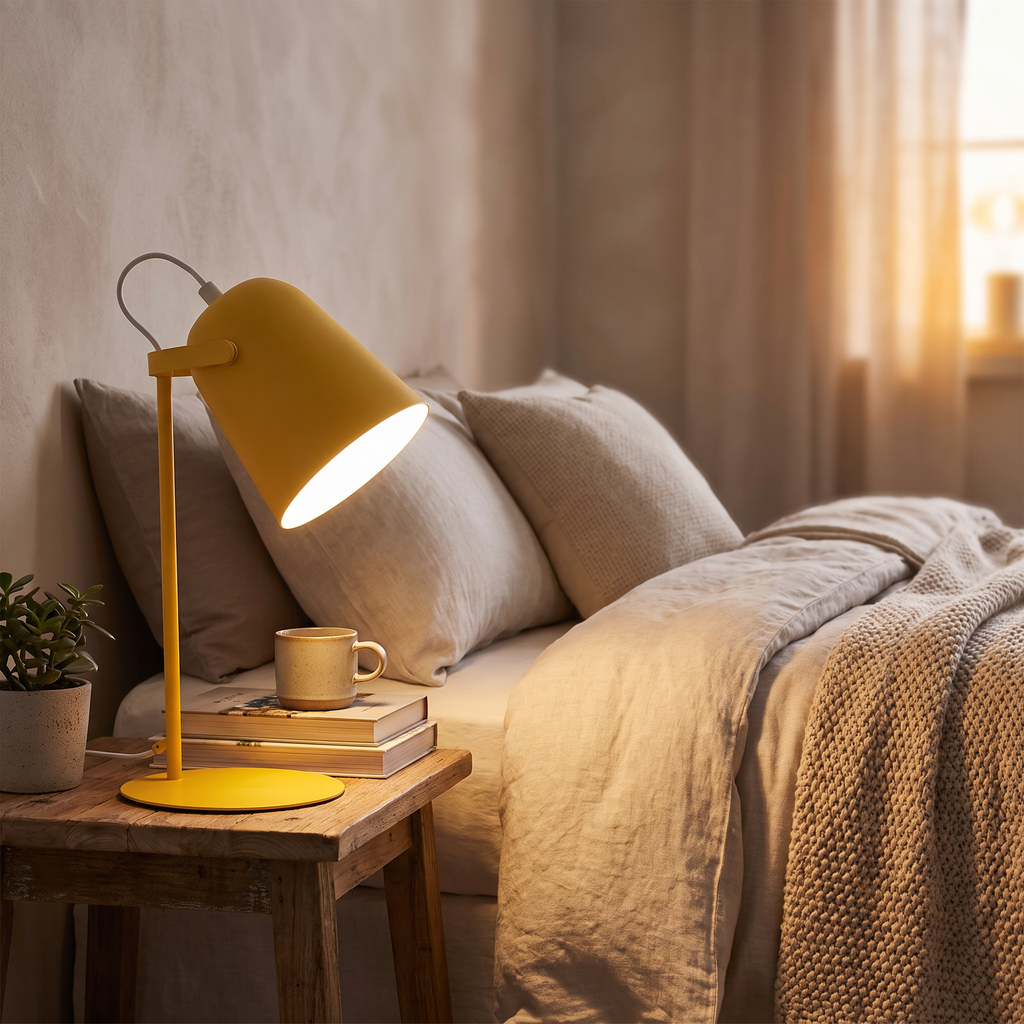 Bell Shade Metal LED Desk Lamp - styled