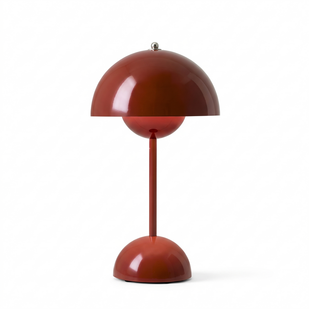 Glossy Dome Flowerpot Touch Table Lamp