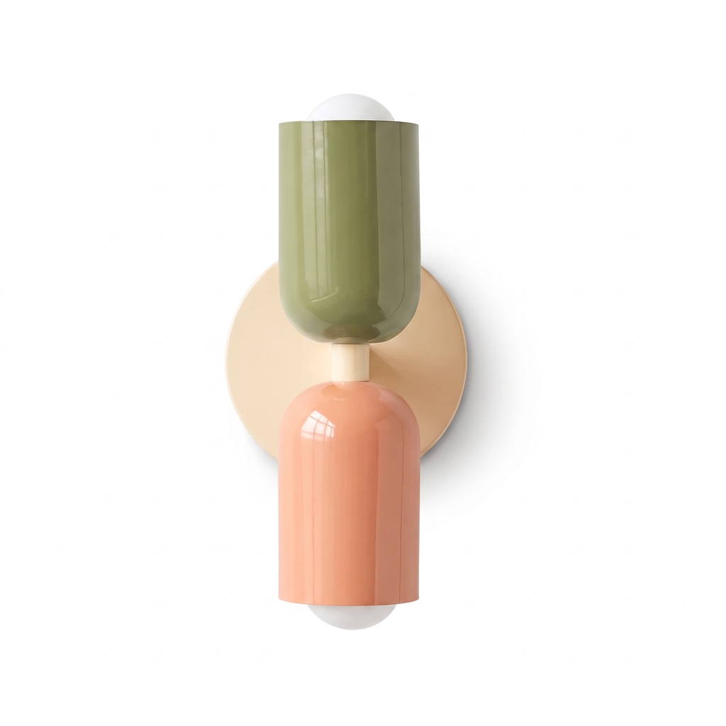 Two-Tone Pill Panel Wall Lamp