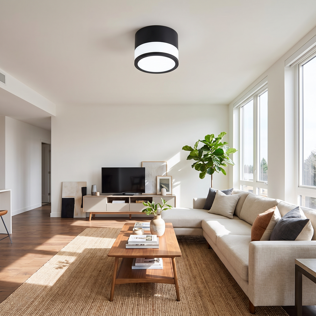 Surface-Mounted Cylinder LED Downlight - styled