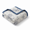Five-Layer Peony Jacquard Cotton Gauze Blanket
