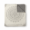 Central Mandala Reversible Cotton Blanket