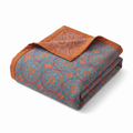 Bordered Diamond Medallion Reversible Cotton Summer Blanket