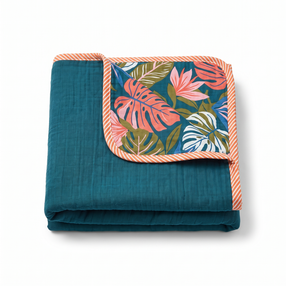Garden Botanical Multi-Layer Cotton Gauze Blanket