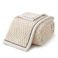 Honeycomb Bubble Sherpa Fleece Blanket