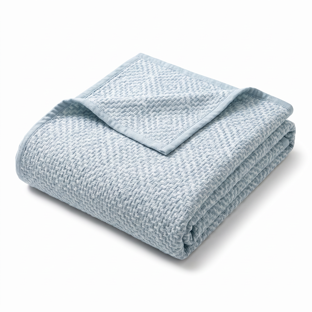 Geometric Maze Weave Pure Cotton Blanket