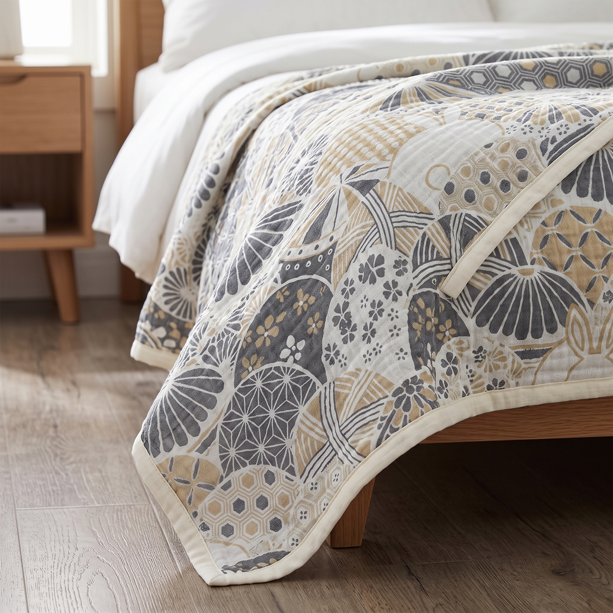 Japanese-Inspired Four-Layer Cotton Gauze Blanket - lifestyle