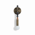 Stacked Marble Bead Brass Wall Sconce