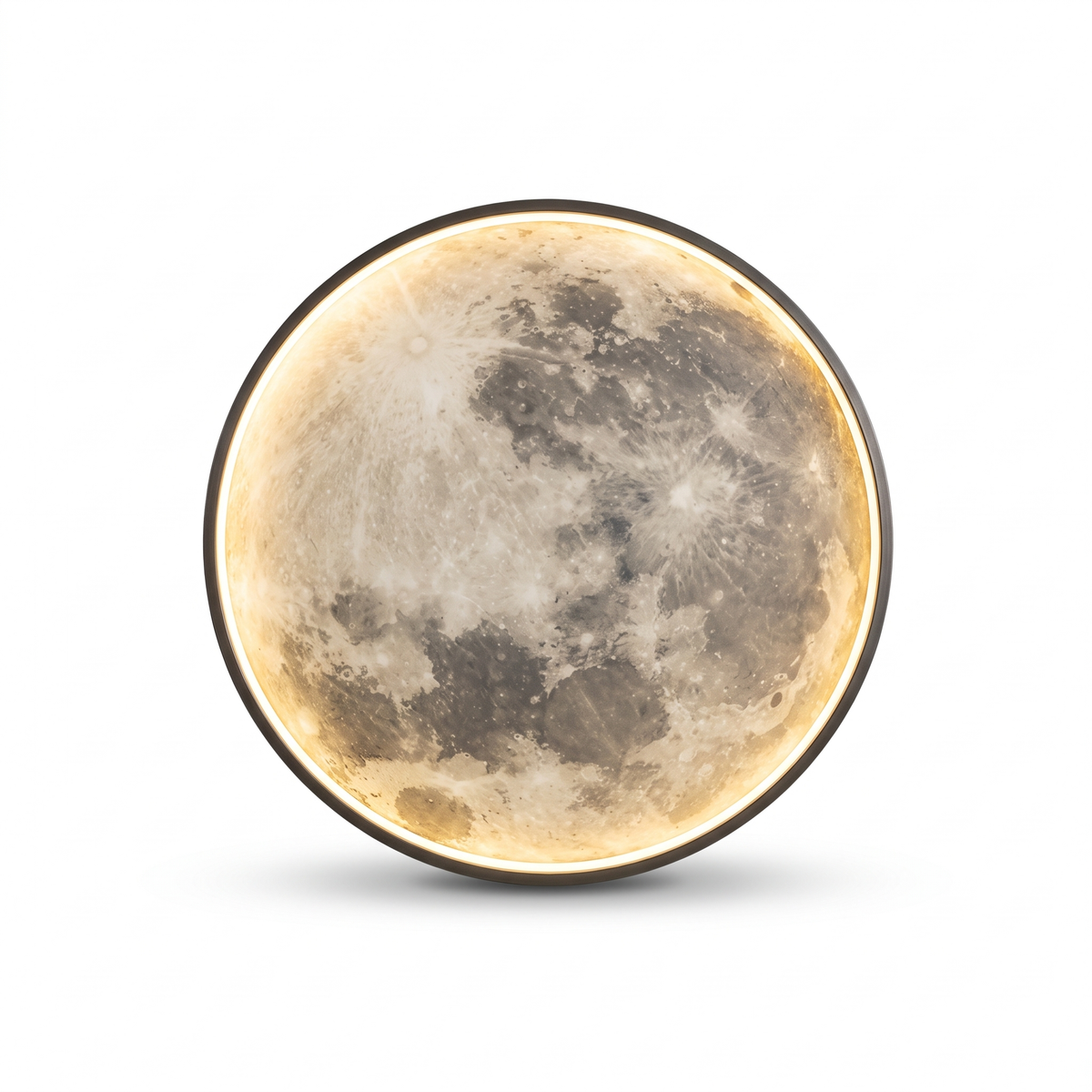 Lunar Surface Round LED Moon Wall Light