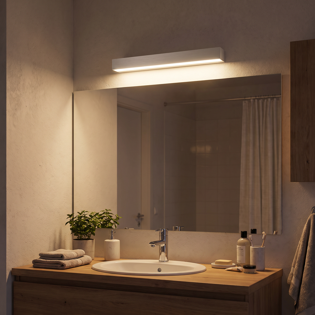 Slim Rectangular LED Vanity Light Bar - lifestyle