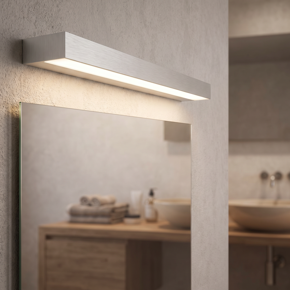 Slim Rectangular LED Vanity Light Bar - lifestyle