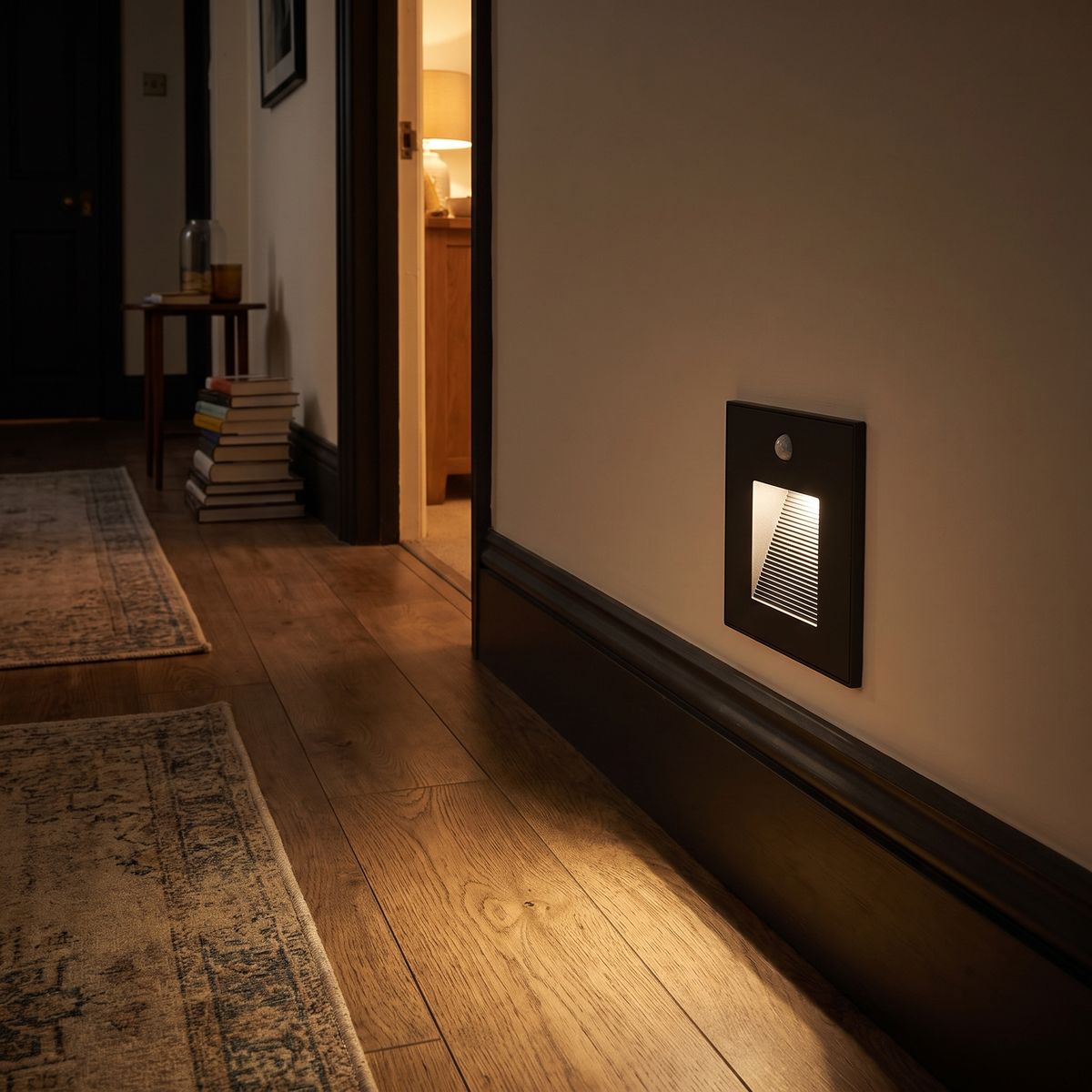 Louvered Recessed LED Step Light - lifestyle