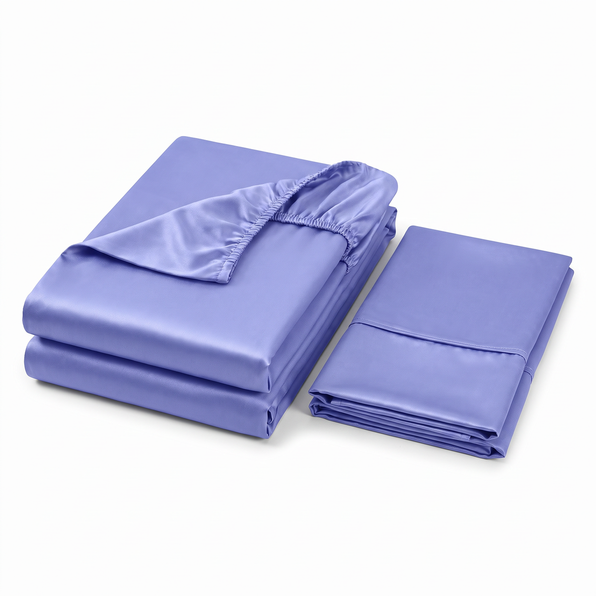 Smooth Satin-Feel Polyester Fitted Sheet