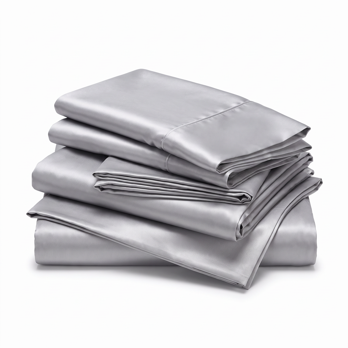 Silky Satin Sheet Set with Pillowcases