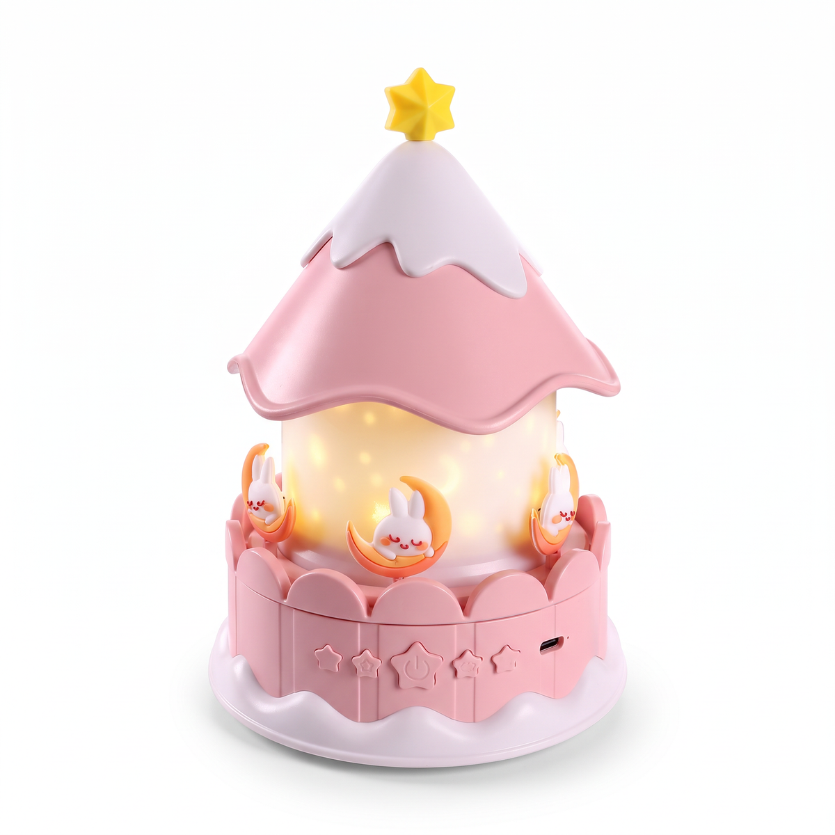 Musical Carousel Star Projector Night Light