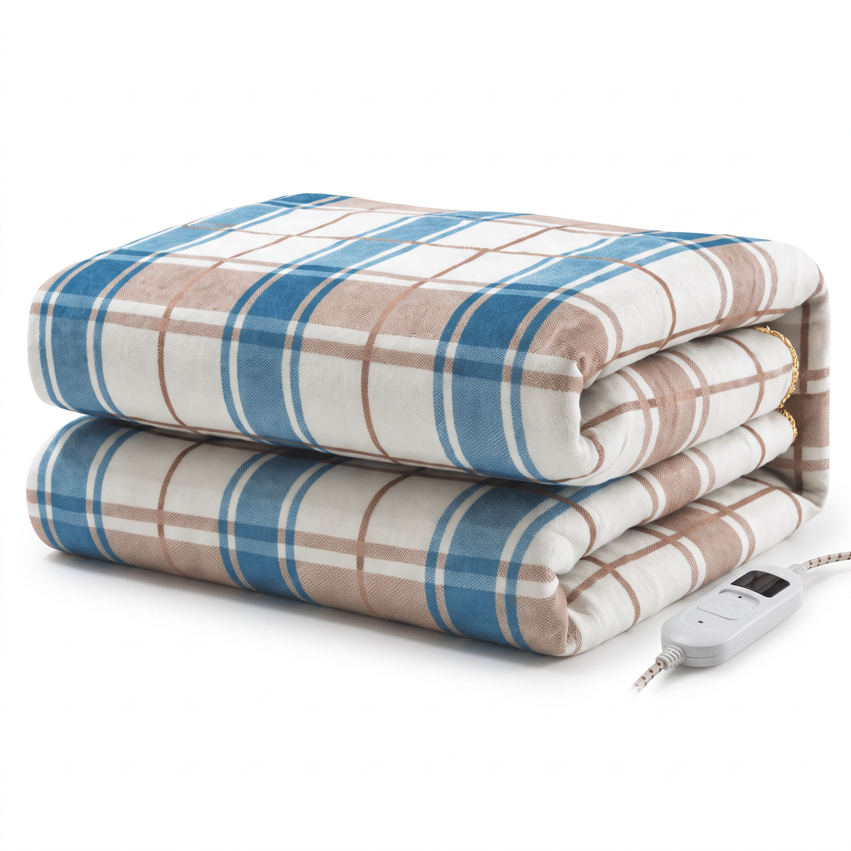 Plaid Plush Electric Heated Blanket